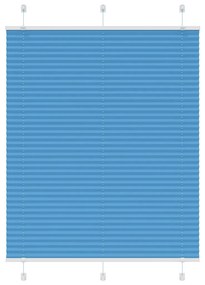 Tenda Plissettata Blu 105x100 Cm Larghezza Tessuto 104,4 Cm /