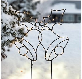 Brilagi - Decorazione natalizia LED da esterno LED/3xAA IP44 55x32 cm campanelle