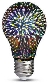 Lampadina decorativa LED 3D FILAMENTO A60 E27/3W/230V 3000K