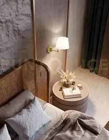 Crane applique in metallo oro opaco interruttore on/off a catenella...