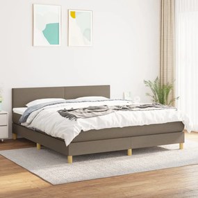 Giroletto A Molle Con Materasso Tortora 160x200 Cm İn Tessuto /