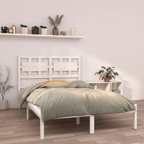 Giroletto bianco in legno massello 140x190 cm