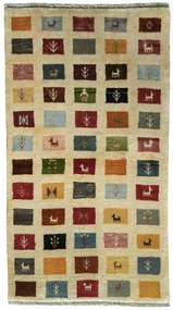 Gabbeh Tappeto 90 x 160 Beige (Iran) Annodato A Mano