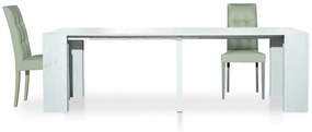 Consolle allungabile PONZA bianco consumato 90&#215;45 cm – 90&#215;295 cm