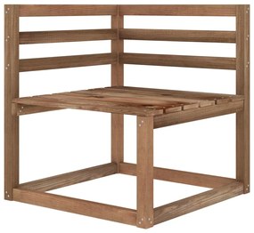 Divano giardino pallet 2 posti con cuscini antracite legno pino