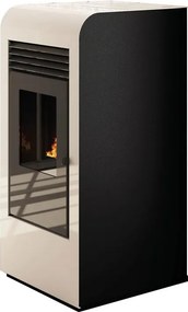 Stufa a pellet ventilata PUNTO FUOCO Giada 8 KW bianca