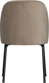 Sedie da pranzo in set beige in velluto 2 pz Vogue – WOOOD