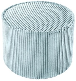 Pouf per bambini color menta con rivestimento in velluto a coste – Wigiwama