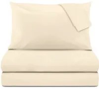 Completo letto matrimoniale cotone tapioca New Cotton