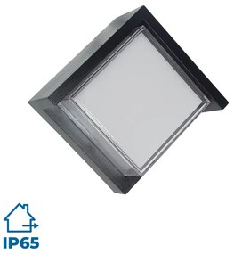 Applique IP65 LED da Parete 12W B. Naturale a Rombo Colore Bianco Naturale 4.200K