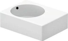 Lavabo universale Sinistro 615x46 con troppopieno e foro diaframmato Bianco Scola 0684600000 Duravit