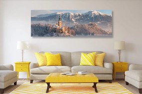Quadro su tela – Chiesa sul lago Bled in Slovenia
