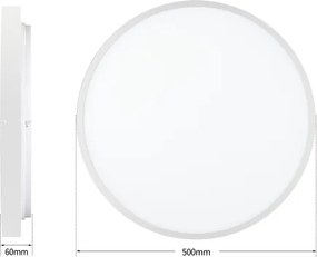 Brilagi - Lampada LED dimmerabile GLASS POOL DOUBLE LED/60W/230V 50 cm bianca + telecomando