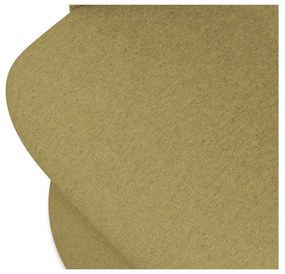 Sedia da pranzo color senape in imbottito Kalo – Makamii