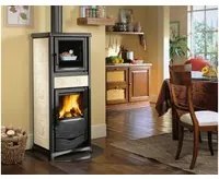 la nordica stufa a legna rossella plus forno evo col. liberty panna vit49548