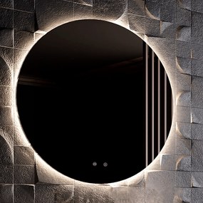 Specchio Tondo Diametro 80 Retroilluminato Nofer "Moon"