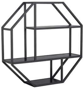 Scaffale metallico a castello nero Seaford - Actona