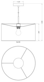 Globo 15185H - Lampadario PACO 1xE27/60W/230V