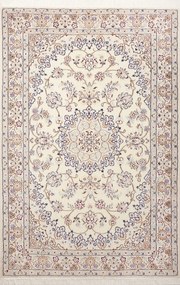 Nain Tappeto 200 x 140 Beige (Iran) Annodato A Mano