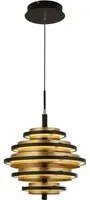 Lampadario Contemporaneo Alveare Acciaio Nero Alluminio Ottone Led 33,9W 2700K