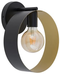 Applique HAPPY 1xE27/60W/230V nero/oro