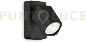 Rudy square applique a parete orientabile 1 luce attacco gu10 lampa...