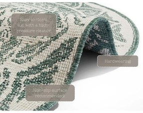 Tappeto da esterno verde e crema , ø 200 cm Siruma - NORTHRUGS