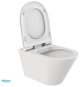 Azzurra Ceramica "Forma" Wc Sospeso Cotone Senza Brida