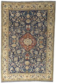 Ghom Tappeto persiano 210x310 Blu (Iran) Annodato A Mano