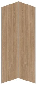 Pannello per parete da doccia effetto legno con profili 2 x L90 x H210 cm in Alluminio - Lotto di 2 - ENEKO