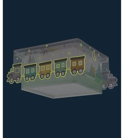 Dalber 63536 - Plafoniera per bambini TRAIN 2xE27/60W/230V