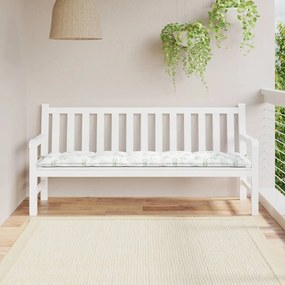 Cuscino Per Panca A Foglie 180x50x7 Cm İn Tessuto Oxford /