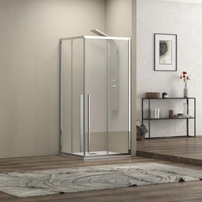 Box doccia 90x90 angolare doppio scorrevole vetro 8mm altezza 200h | KEL1000 - KAMALU