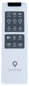 Ventilatore da soffitto bianco 55,5 cm con LED dimmerabile con telecomando - Clima