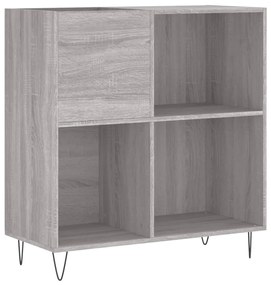 Mobile porta dischi grigio sonoma 84,5x38x89 legno multistrato