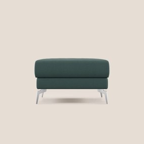 Star Pouf con piedini alti in tessuto smacchiabile T05 verde