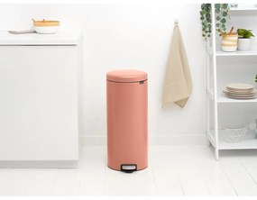 Cestino per la spazzatura color salmone in acciaio con pedale 30 l NewIcon – Brabantia