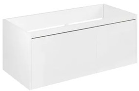 Mobile da bagno sospeso sotto lavabo L 100 x H 40 x P 45.5 cm bianco opaco, 1 cassetto, 1 anta Cielo