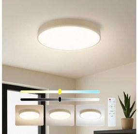 Brilagi - Lampada LED dimmerabile POOL LED/36W/230V 3000-6000K Ø 30 cm beige + telecomando