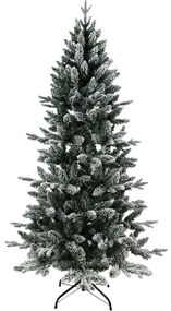 Albero di Natale artificiale innevato Kirkwall verde H 150 cm x Ø 80 cm