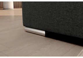 Divano angolare grigio scuro allungabile/con contenitore (con penisola a sinistra/a L) Sado – ELTAP