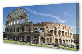 Stampa quadro su tela Roma Colosseo 100x50 cm