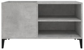 Mobile porta dischi grigio cemento 84,5x38x48 legno multistrato