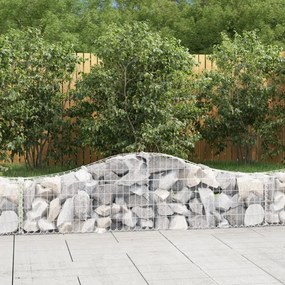 Cesti Gabbioni Ad Arco 3 Pz 200x30x40/60 Cm Ferro Zincato /