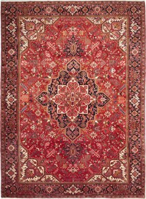 Heriz Tappeto 340x250 Rosso (Iran) Annodato A Mano