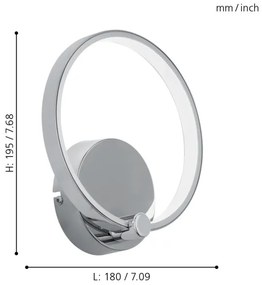 Eglo 95768 - Applique a LED LASANA LED/5W/230V