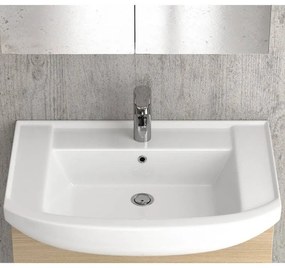 Kamalu - lavabo bagno sospeso 65 cm ceramica litos-bn65