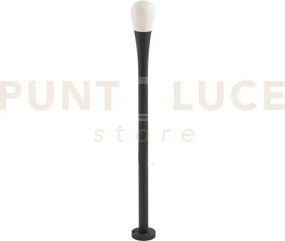 Palo per esterno drop antracite 1 luce attacco g9 ip65 5x34cm