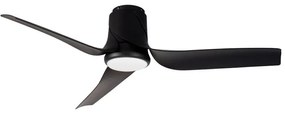 Ventilatore da soffitto Ushuaia nero, Ø 133 cm, CCT, dimmerabile, MANTRA IP20