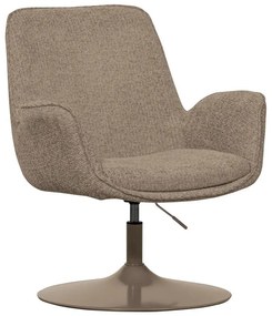 Poltrona beige con altezza del sedile regolabile Marten – WOOOD